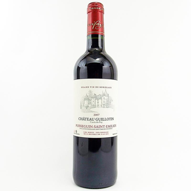 シャトー ギヨタン 2007 750ml ピュイスガン サン テミリオン シャトー ギヨタン 2007 750ml ピュイスガン サン テミリオン